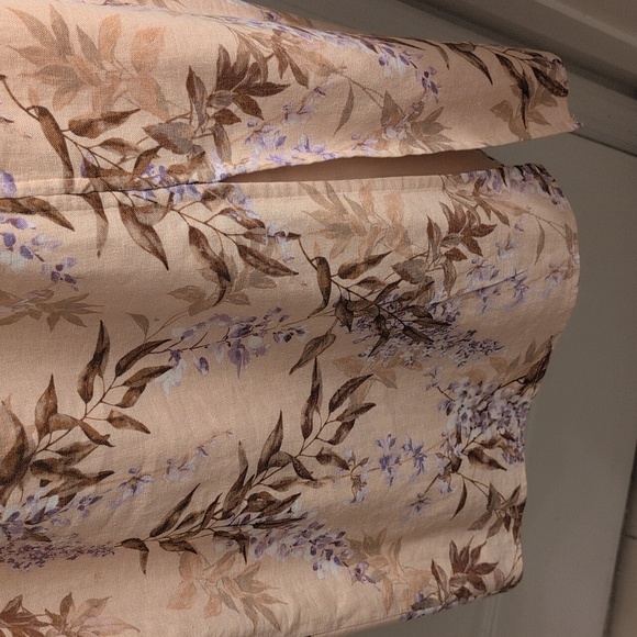 House Of Harlow Linen Floral Long Sleeve Dress - Picture 3 of 4